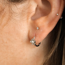 Leonora Flower and Pearl Earrings - Silver