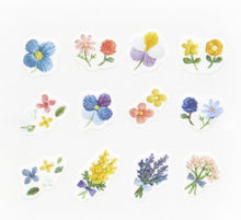Washi Tape Sticker Roll - Embroidered Flowers