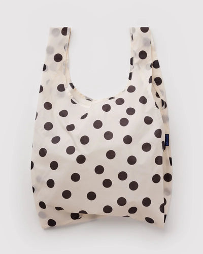 Baggu Bag - Cream and Black Polka Dot