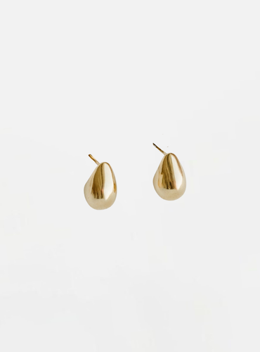Lune Drop Earrings - Gold