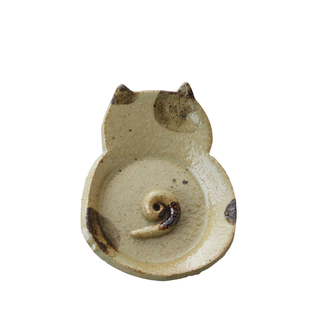 Cat Tail Incense Holder - Brown