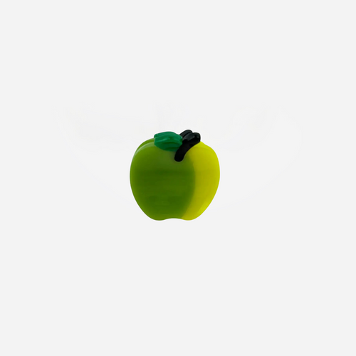Mini Apple Hair Clip - Green