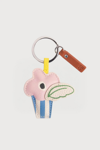 Vase with Flower Bag Charm / Keychain