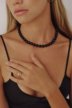 Colette  Necklace - Silver/Black