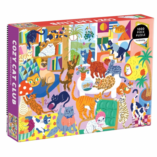 Cozy Cat Club 1000 Piece Puzzle