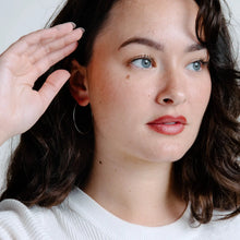 Wire Hoop Earrings (Small or Large) - Silver