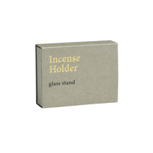 Glass Square Incense Holder - Black
