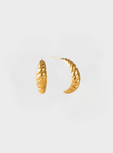 Waterproof Paris Hoop Earrings - Gold