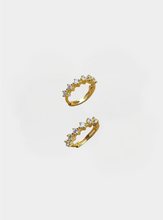 Kiara Stone Huggies- Gold