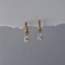 Lennie Teardrop Hoop Earrings - Gold