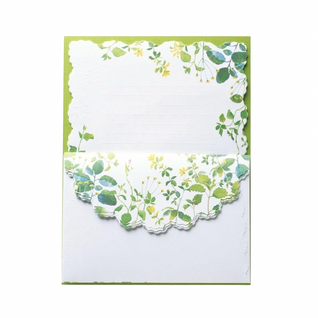 Letter Writing Set - Garden Green