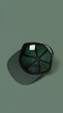 6 Panel Cap - Forest Waxed Cotton Canvas