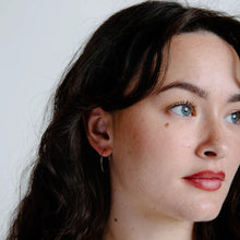 Wire Hoop Earrings (Small or Large) - Silver