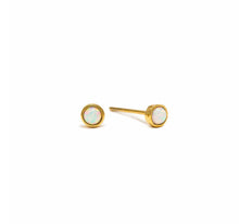 Opal Stud Earrings - Gold