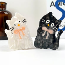 *COMING SOON* Cat with Bow Hair Claw Clip - White