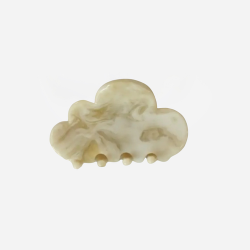 Small Cloud Hair Claw Clip - Cream Mix