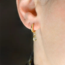 Ella Teardrop Hoop Earrings - Gold