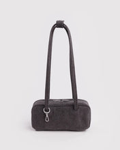 Small Denim Bowler Bag - Washed Black Denim