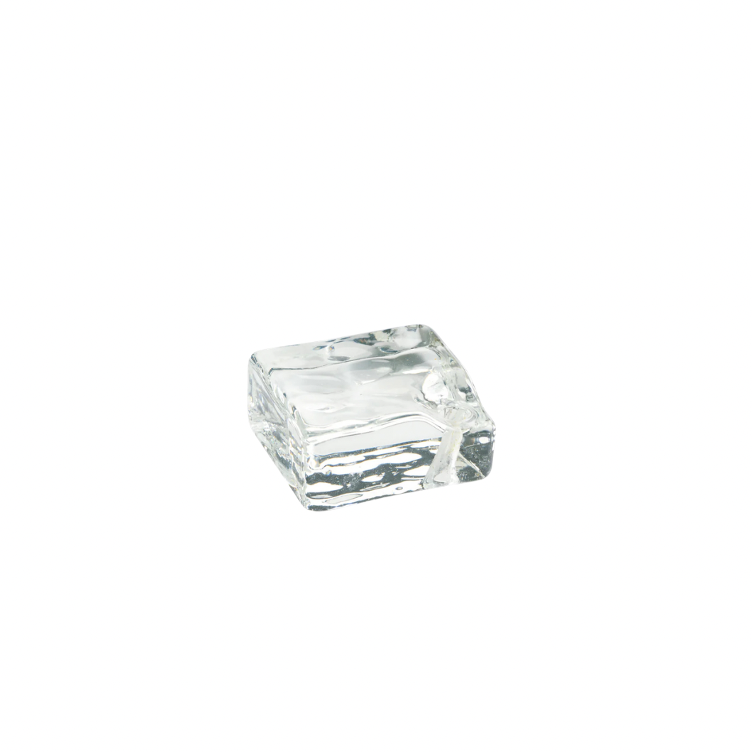 Glass Square Incense Holder - Clear