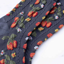 Vintage Strawberry Field Socks - Charcoal