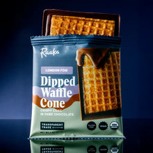 London Fog Dipped Waffle Cone Dark Chocolate Bar