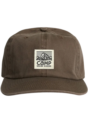 Camp Brand Goods Heritage Logo 5 Panel Cap - Walnut