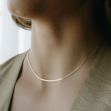 Herringbone Chain Necklace - Gold