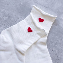 Little Heart Socks - White