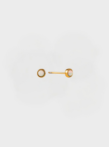 Opal Stud Earrings - Gold