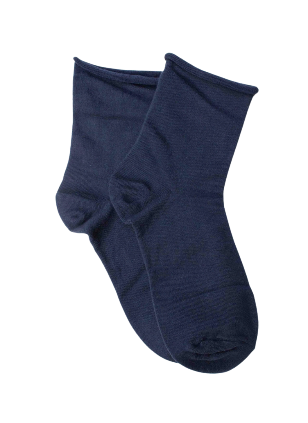 Mid Crew Cotton Socks - Navy