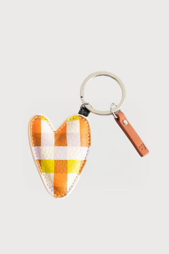 Check Heart Bag Charm / Keychain