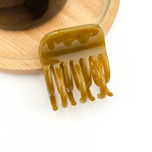 Elfie Double Claw Clip - Mustard
