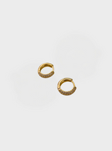 Gigi Sparkle Hoop Earrings - Gold