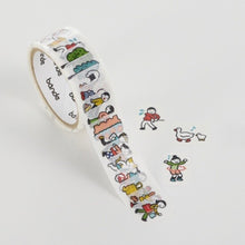 Washi Tape Sticker Roll - People Living in a Notebook - A Stroll Day