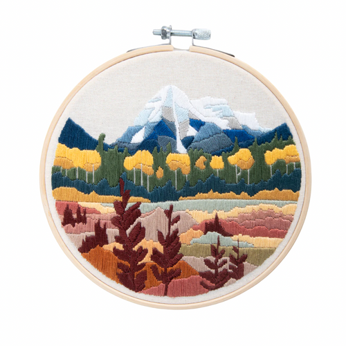 Mount Robson Autumn DIY Embroidery Kit