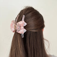 Cellulose Acetate Bow Hair Claw Clip - Pink Multi