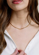 Mini Box Chain Necklace - Gold