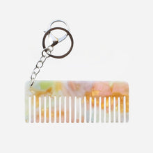 Eco Acetate Comb Bag Charm + Keychains - Assorted Colours