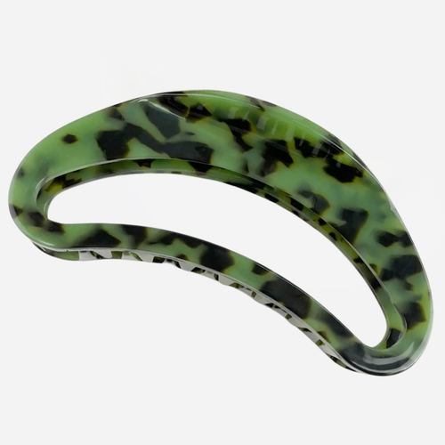 Large Leon Claw Clip - Green/Black Mix