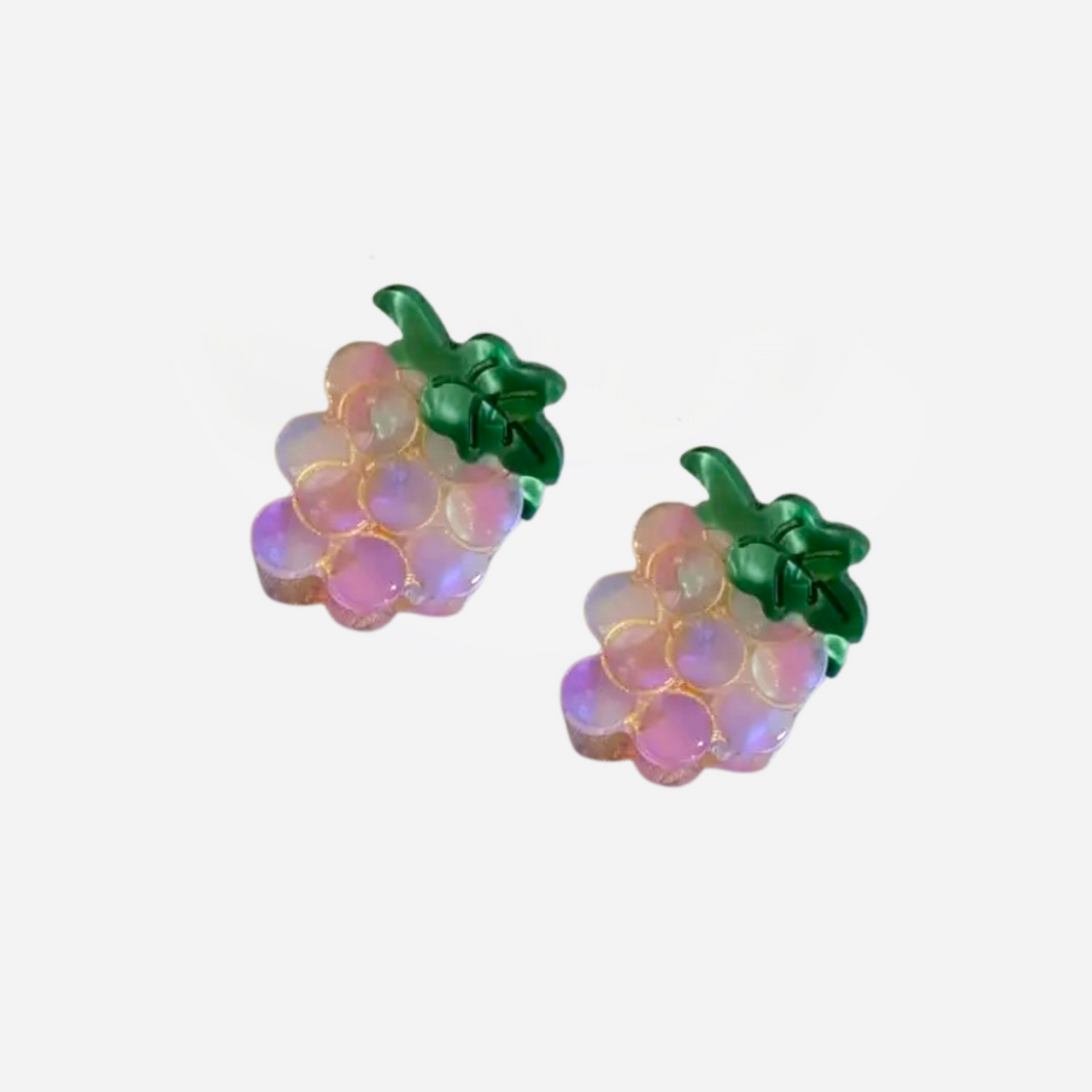 Fruit Mini Clips - Set of 2 - Grapes