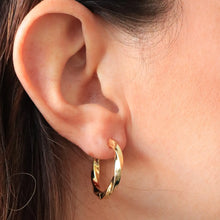 Tegan Twisted Hoops - Gold