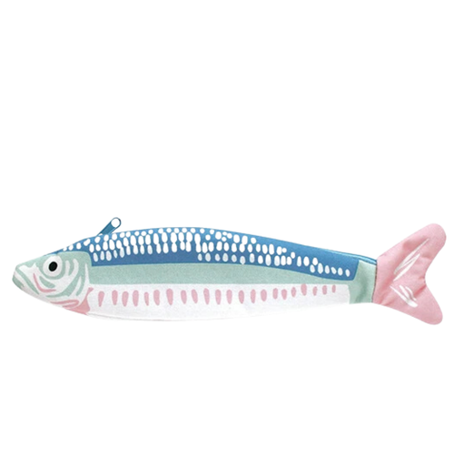 Osakana (Fish) Pencil Case - Blue/Mint/Pink