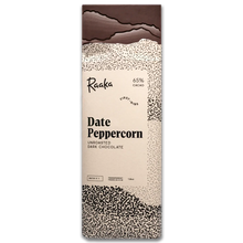 65% Date Peppercorn Dark Chocolate Bar - Limited Edition