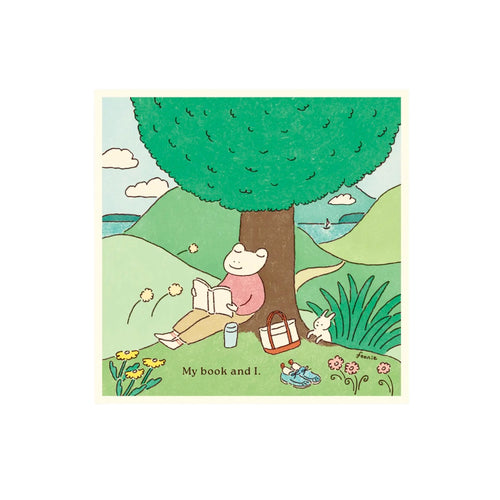 Book Lover Frog Sticker