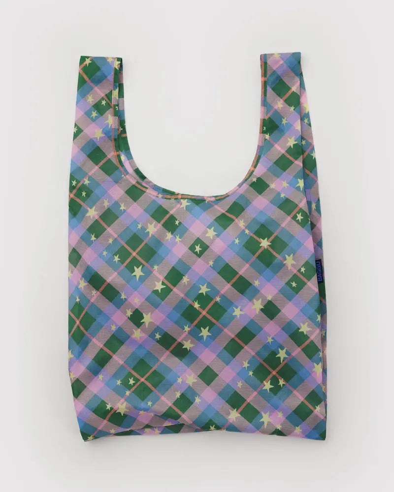 BAGGU新作☆ 星×チェック柄 ボウラーバッグ 限定1点 Baggu Bag - Green Star Plaid – Elliot Home + Lifestyle