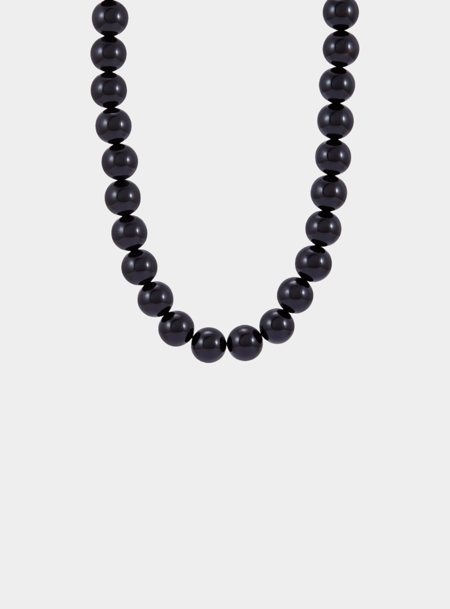 Colette  Necklace - Silver/Black