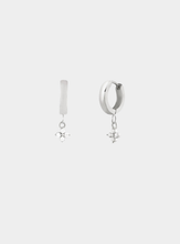 Maro Hoop Earrings - Silver