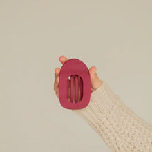 Circle Flat Claw Clip - Matte Wine