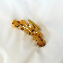Cellulose Acetate Narrow Cloud Hair Claw Clip - Orange Multi