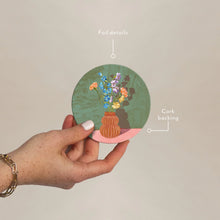 Heat + Water Resistant Coaster - Sweet Days Vase